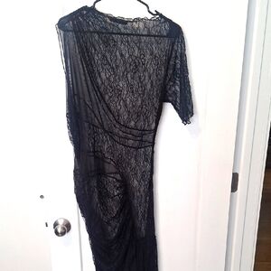 Sheer Black Lace Dress